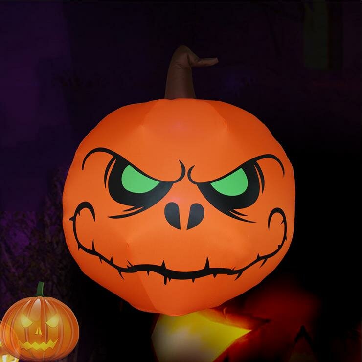 

Halloween LED Lighted Inflatable Pumpkin And Ghost Party Decoration For Outdoor Indoor Home Garden Yard Decor