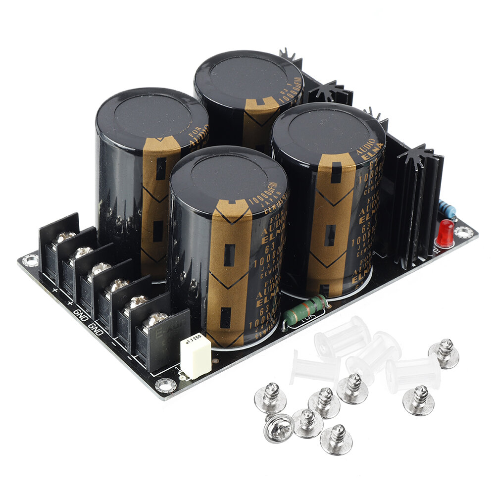 

120A 63V 10000UF ELNA Rectifier Filter Power Supply Board for Sound Speaker Amplifier Filter Audio Board Dual 24V DIY Ho