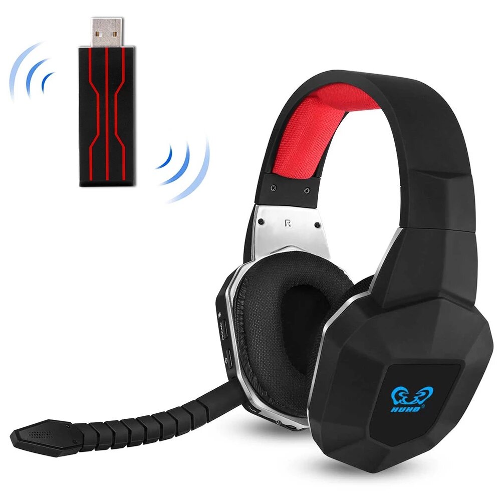 Bakeey HW-N9U 2.4G Wireless Gaming Headphone Virtual 7.1 Surround Sound Headset with Removable Microphone for PS4/PC