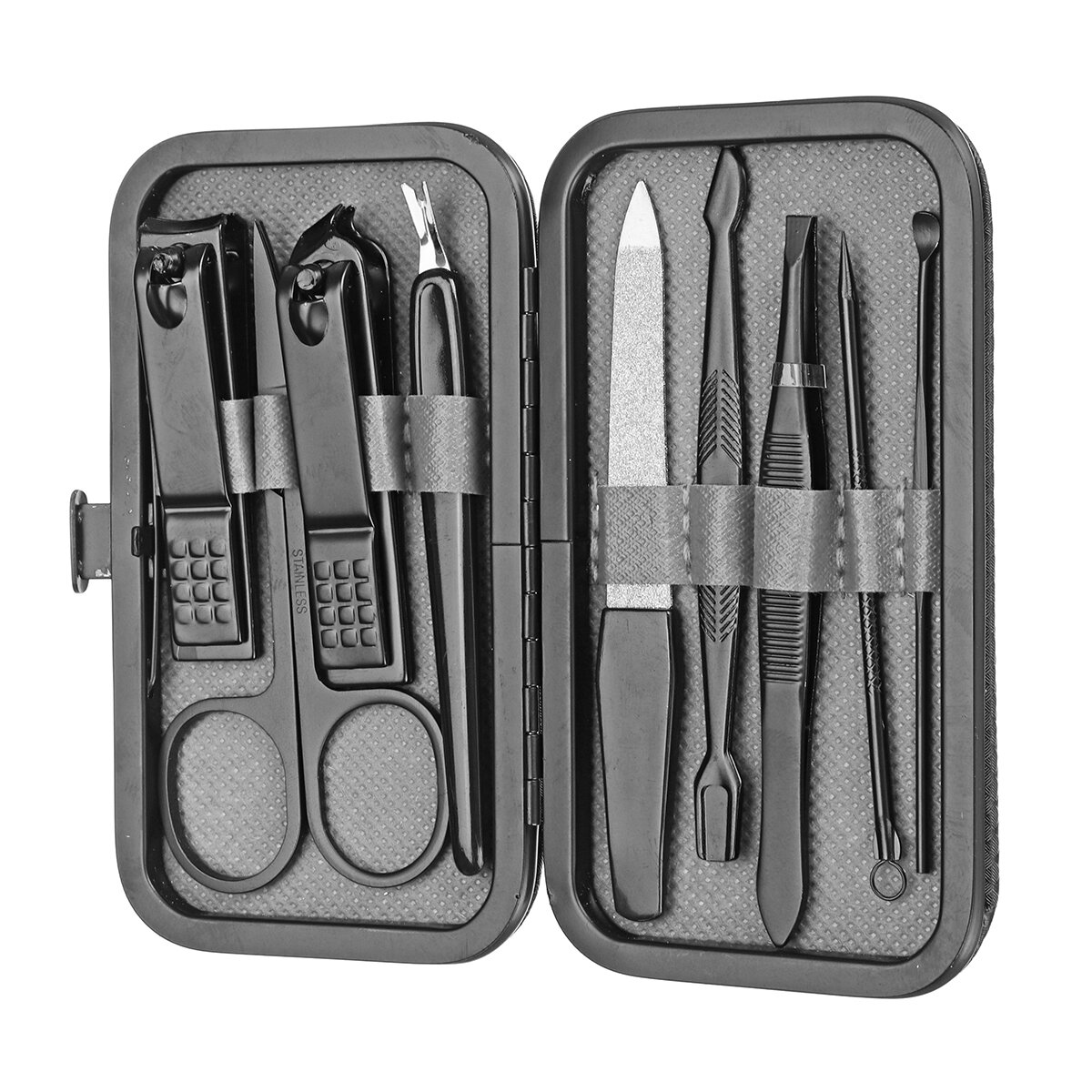 

9Pcs Pedicure Manicure Tools Set Nail Clippers Cleaner Cuticle Grooming Kit
