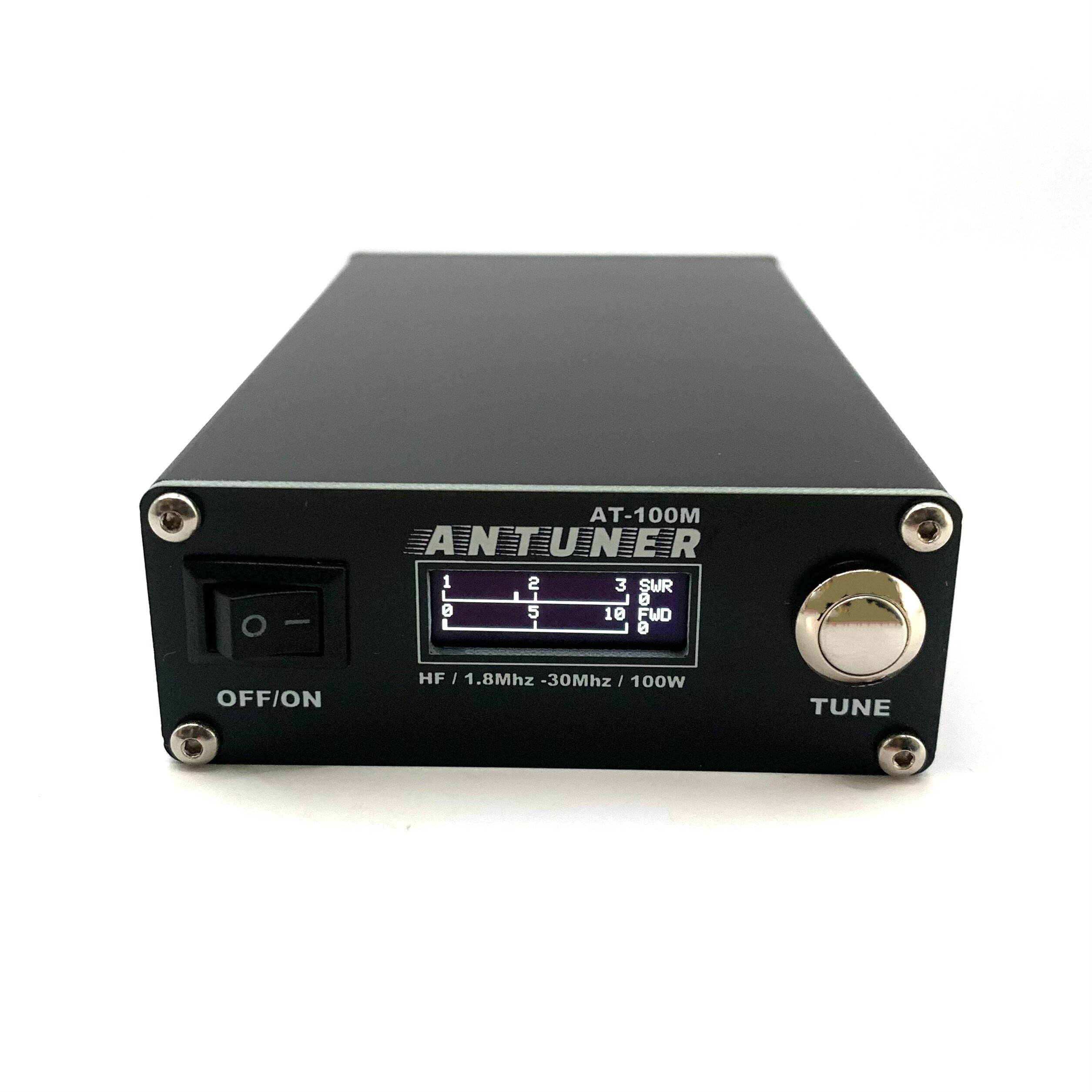 

ANTUNER AT100M 1,8-30 МГц 100 Вт Антенна тюнер Встроенный измеритель стоячей волны Измеритель мощности для HF Радио USDX