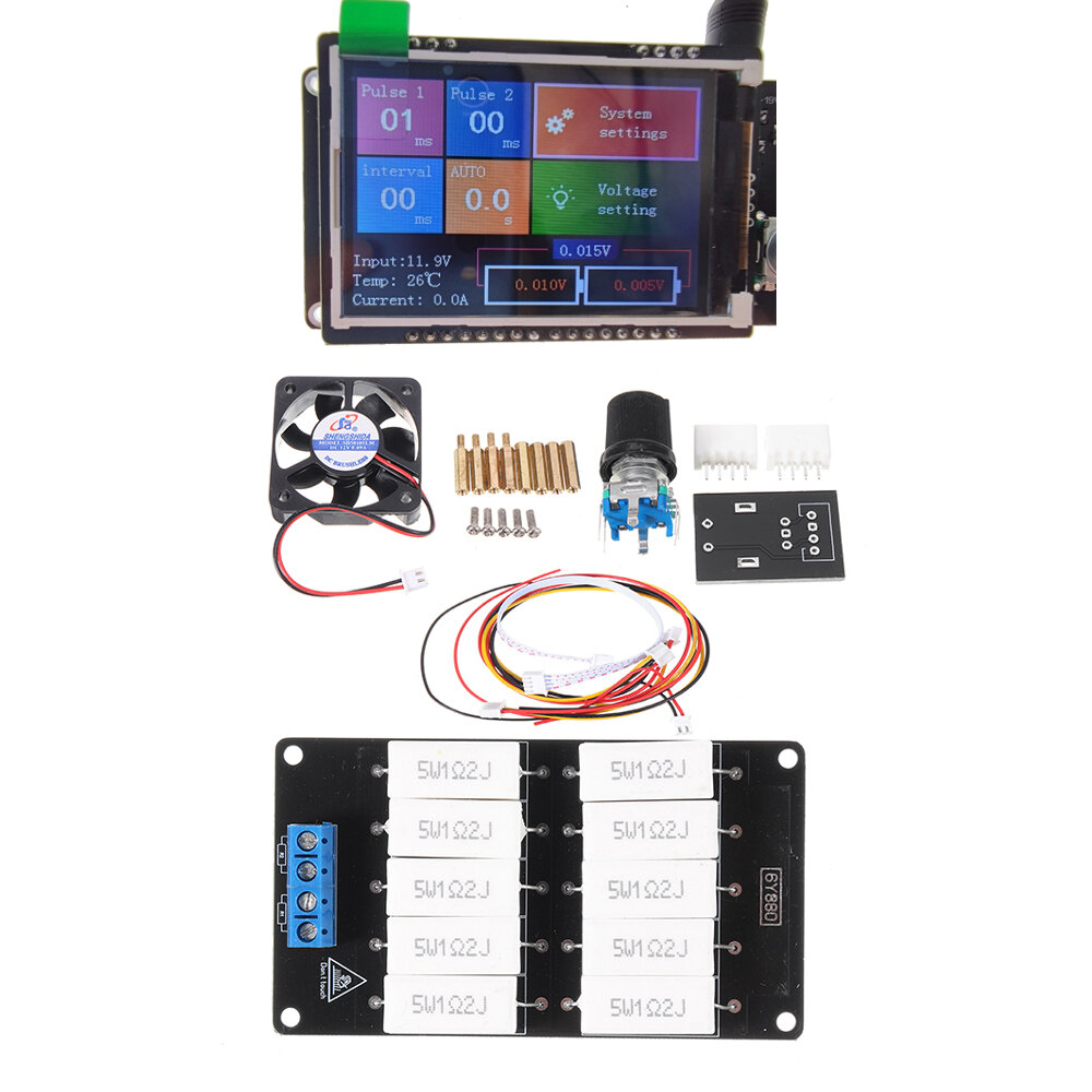 

6Y880 Energy Storage Spot Welding Machine Control Board Digital Display Time and Current Adjustable with Display Module