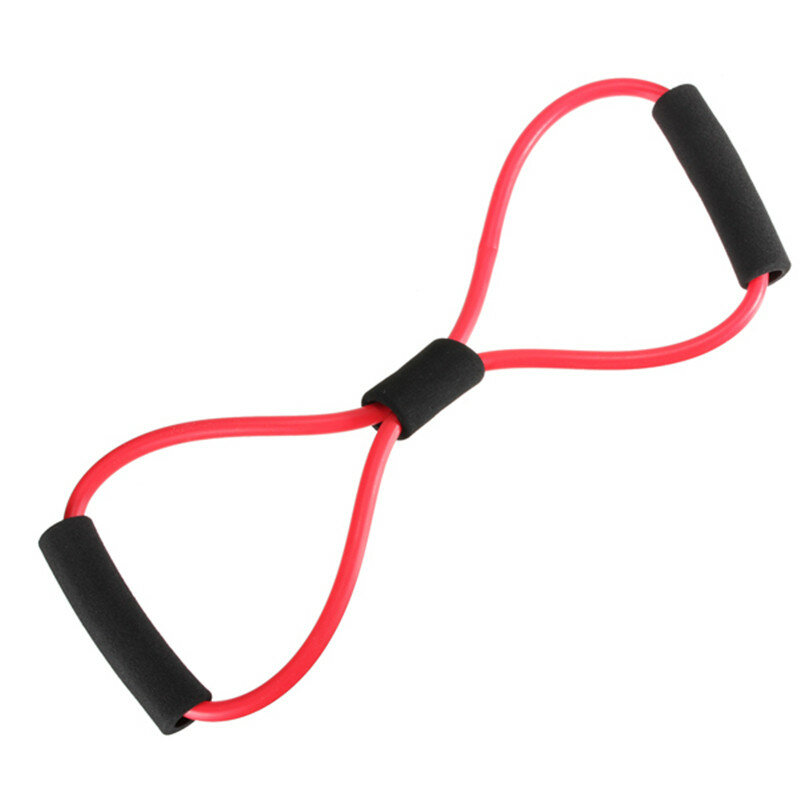 Yoga 8-shaped Resistance Band Tube Body Building Fitness Exercise Tool 