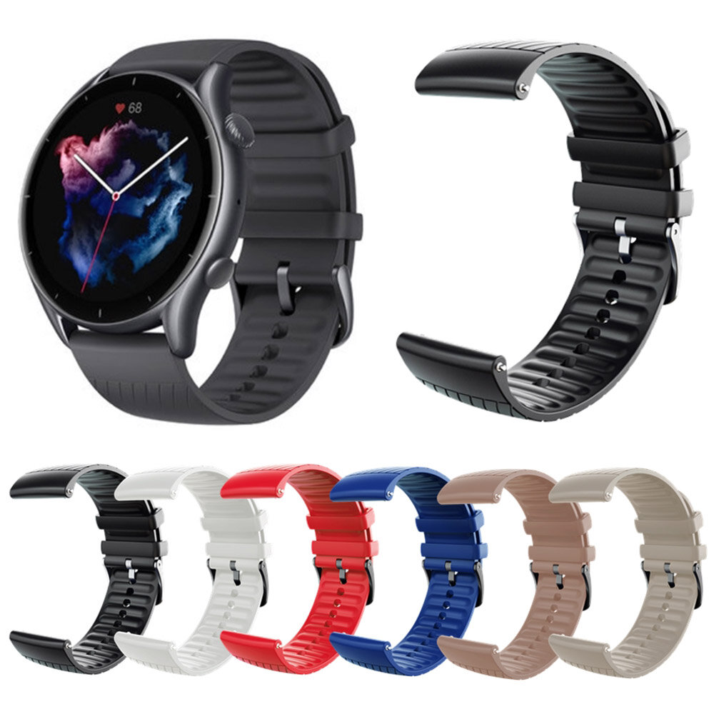 Bakeey Comfortabel Ademend Transpiratie Soft Siliconen Horloge Band Vervanging voor Huami Amazfit GT