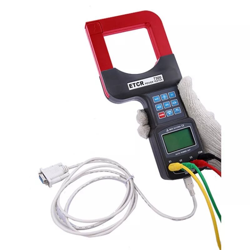 

ETCR7300 Large Caliber Three Phase Clamp Power Meter AC 0.5W-720KW Electric Energy Power Voltage Leakage Current Phase F