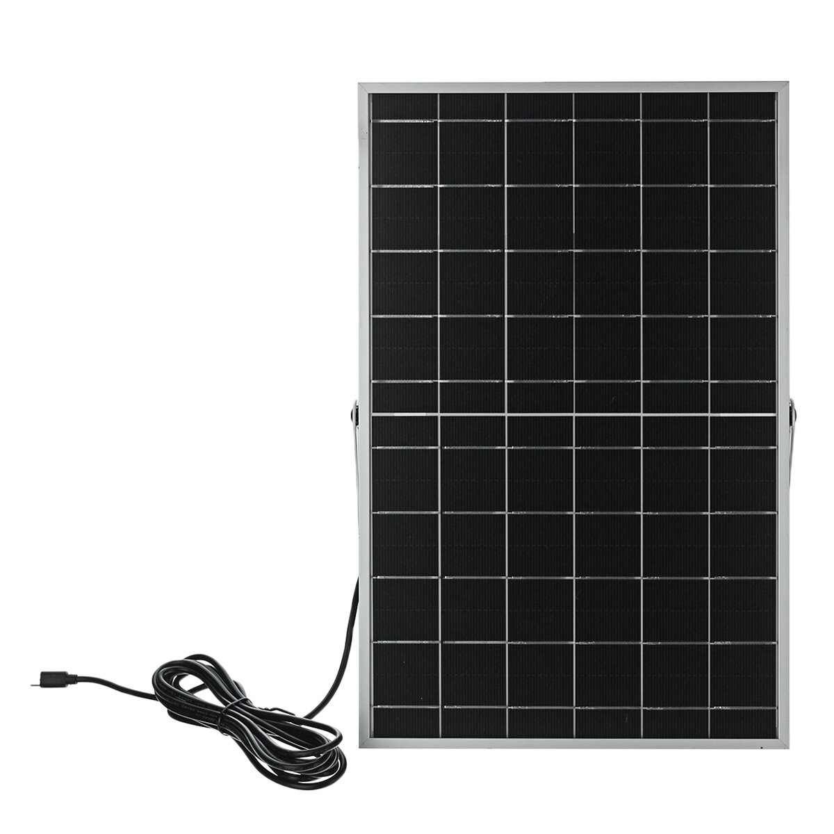 50W 6V Portable Solar Panel Dual DC USB Charger Kit Solar Power Panel Micro USB Charger with 3m Cabl