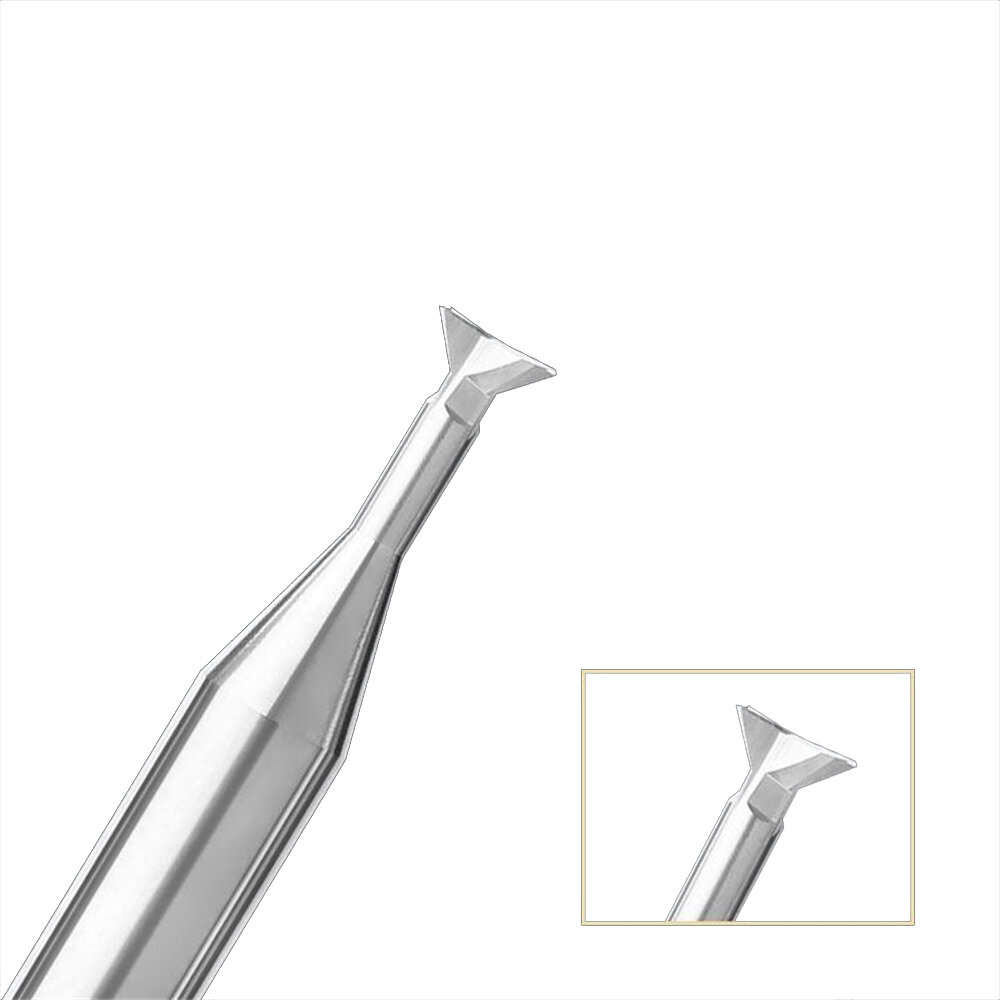 55-graden vierkantige hardmetalen wolfraamstaalmolen Rechte handgreep Swallowtail-mes aluminium met 