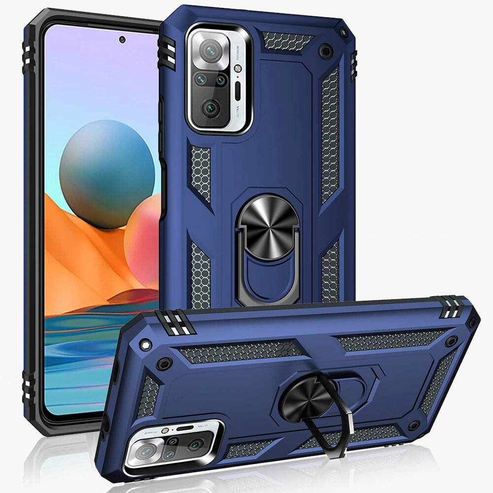 Bakeey for Xiaomi Redmi Note 10 Pro/ Redmi Note 10 Pro Max Case Armor Bumpers Shockproof Magnetic wi