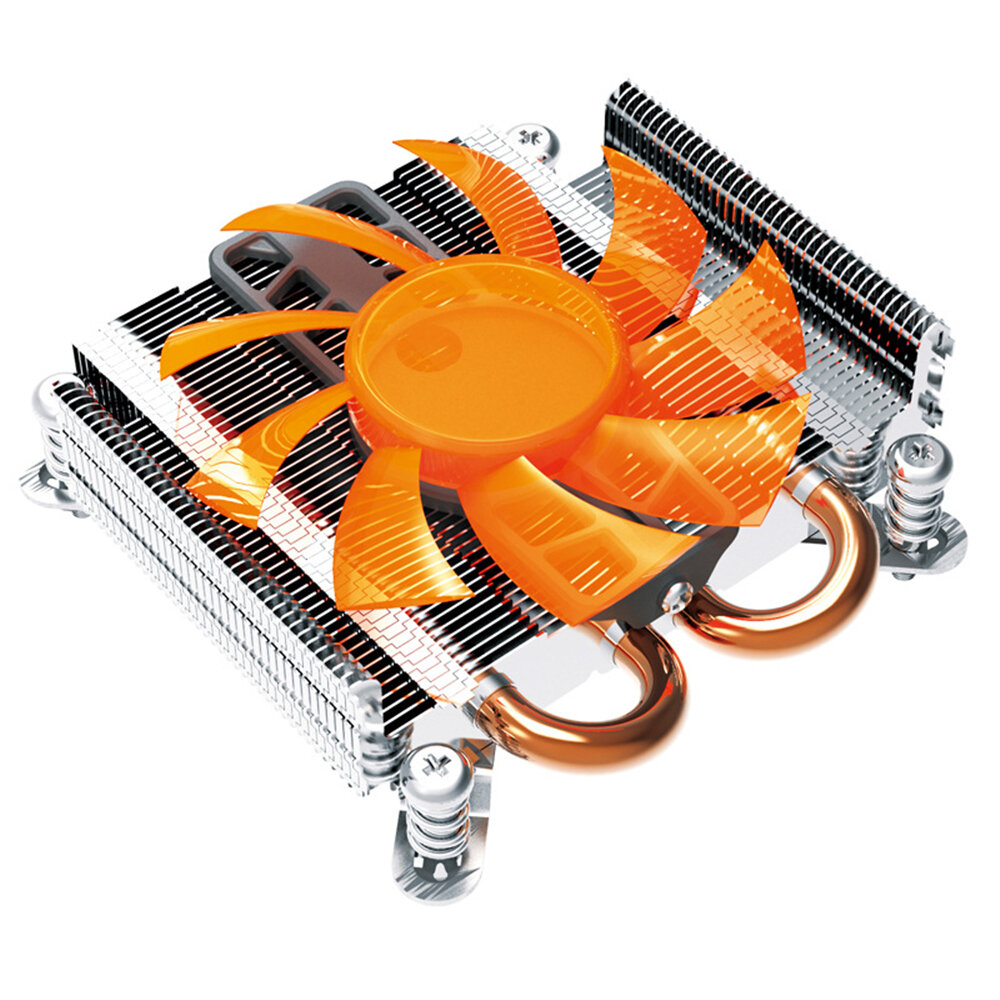 

PCcooler S89 27mm Ultra-Thin Computer CPU Cooler 2 Heatpipes 80mm Mute Radiator Socket Intel 775 115x CPU Cooler For HTP