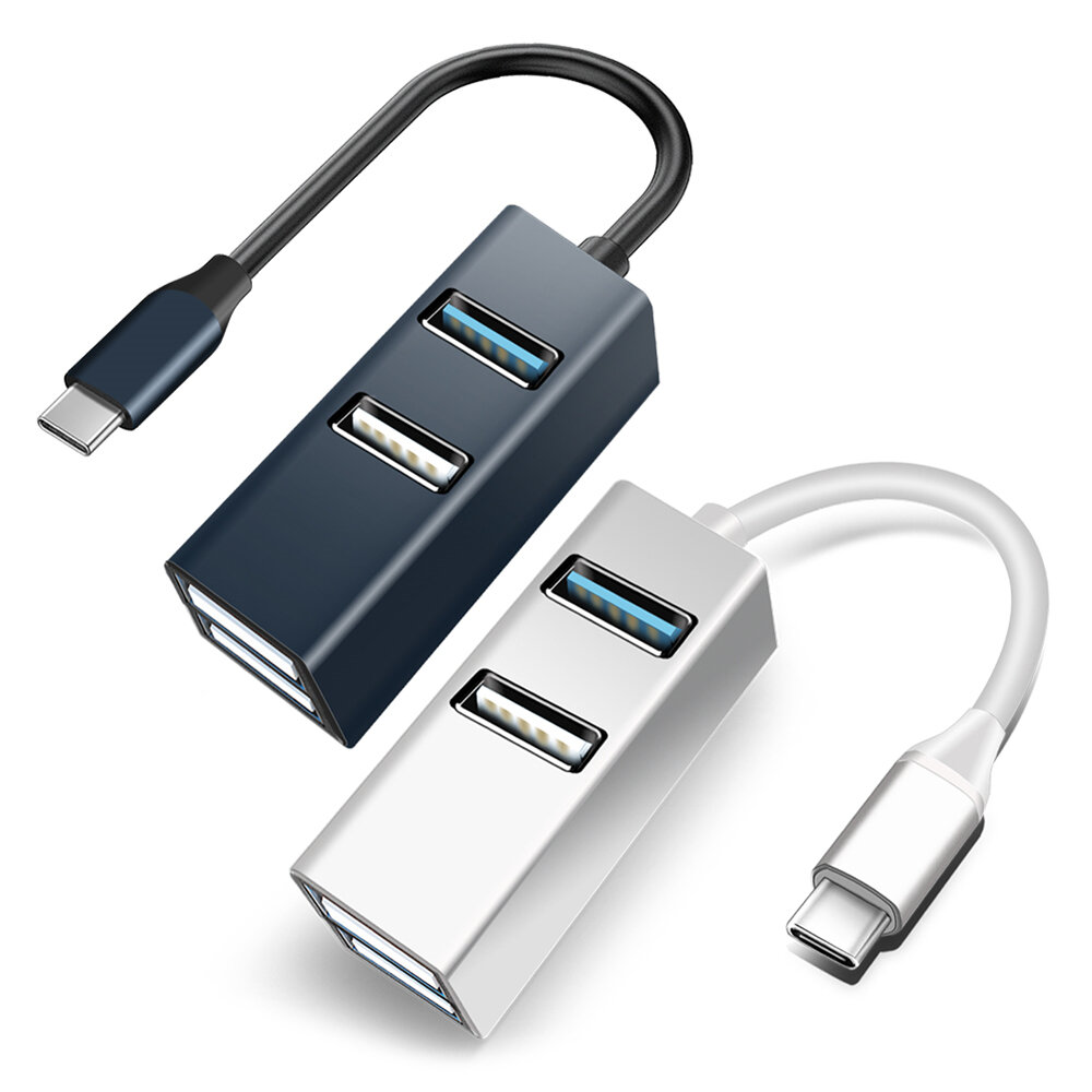 4-in-1 USB-C Hub USB3.0 5Gbps Hoge Snelheid Multi-USB Splitter Alles In One Docking Station voor PC 