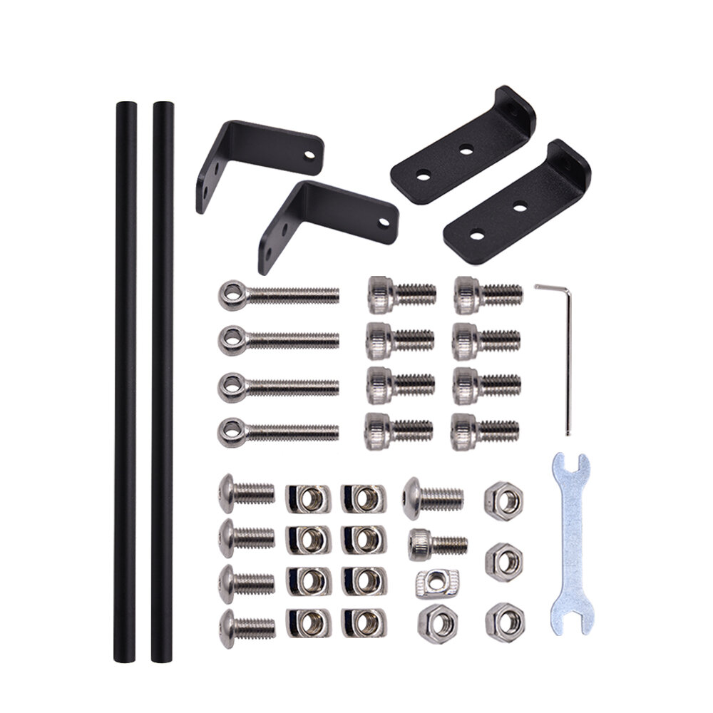 

Creativity® Supporting Pull Rod Kit Aluminum Alloy Tie Rod Set For Creality Ender-3/Ender-3S/Ender-3 Pro 3D Printer Part