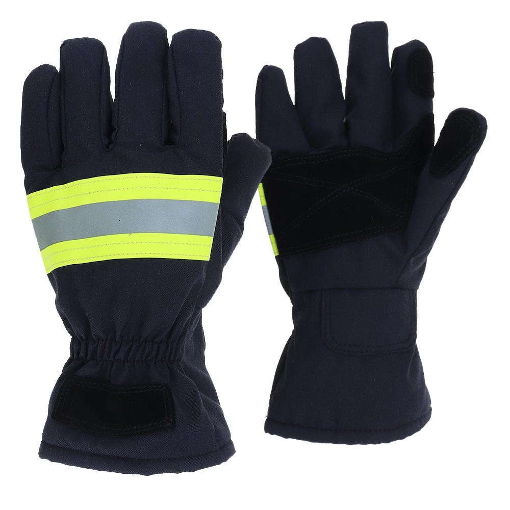 Fire Proof Protective Work Gloves Reflective Strap Fire Resistant Anti-static Safety Gloves for Fire
