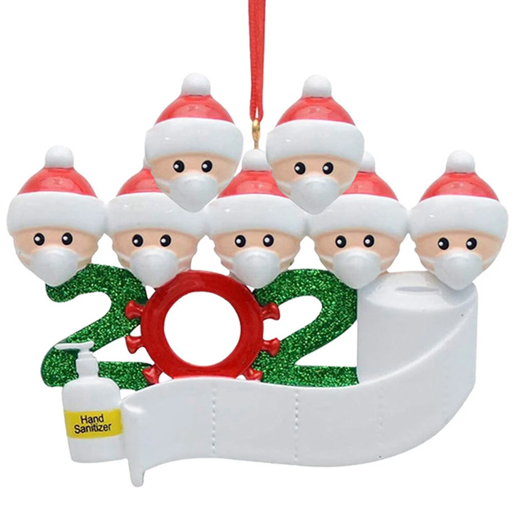 2020 christmas figurine ornaments xmas tree santa claus snowman pendants thanksgiving for gift home decorations