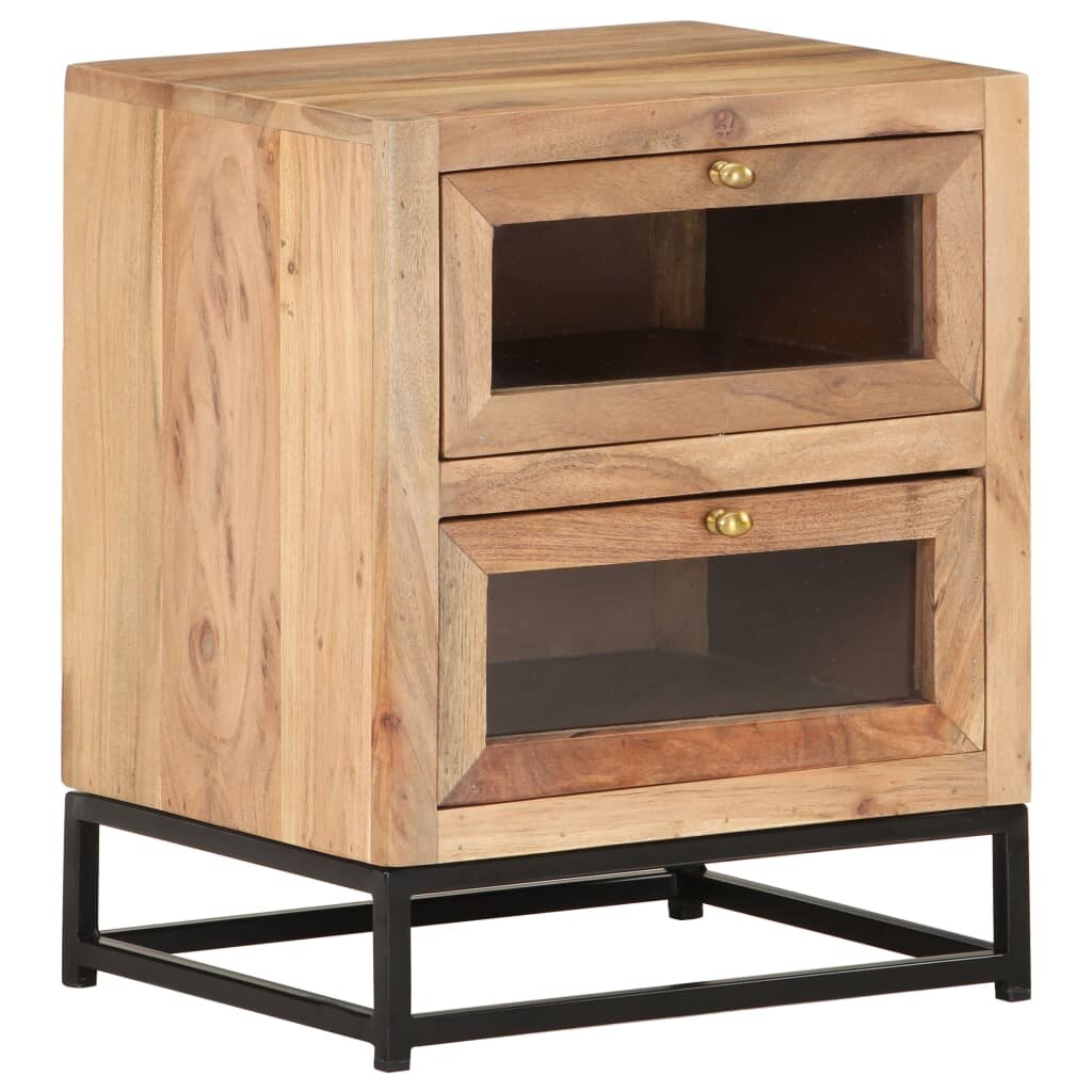 

Solid Acacia Wood vidaXL Bedside Cabinet 15.7''x11.8''x19.7''