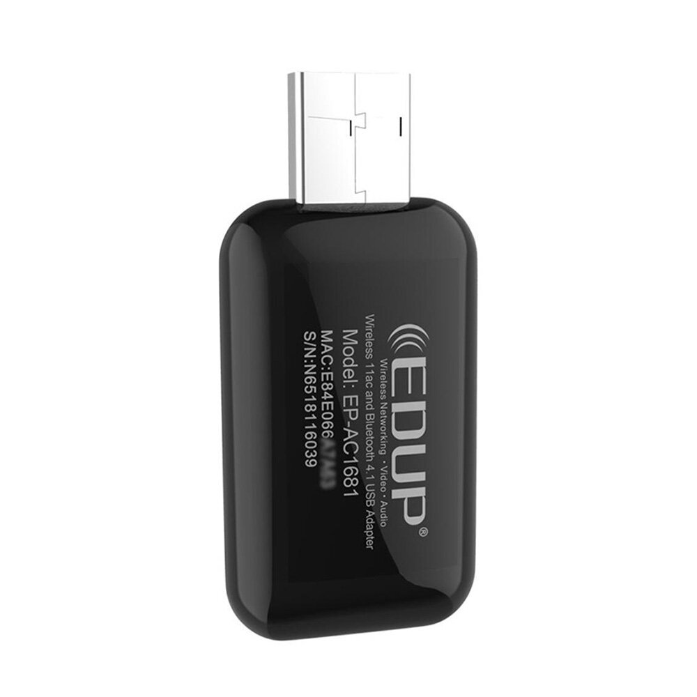 

EDUP EP-AC1681 Dual Band USB Wireless Network Card bluetooth 4.1 1200m 2.4g/5.8g Wireless Receiver USB Wifi Adapter Dong