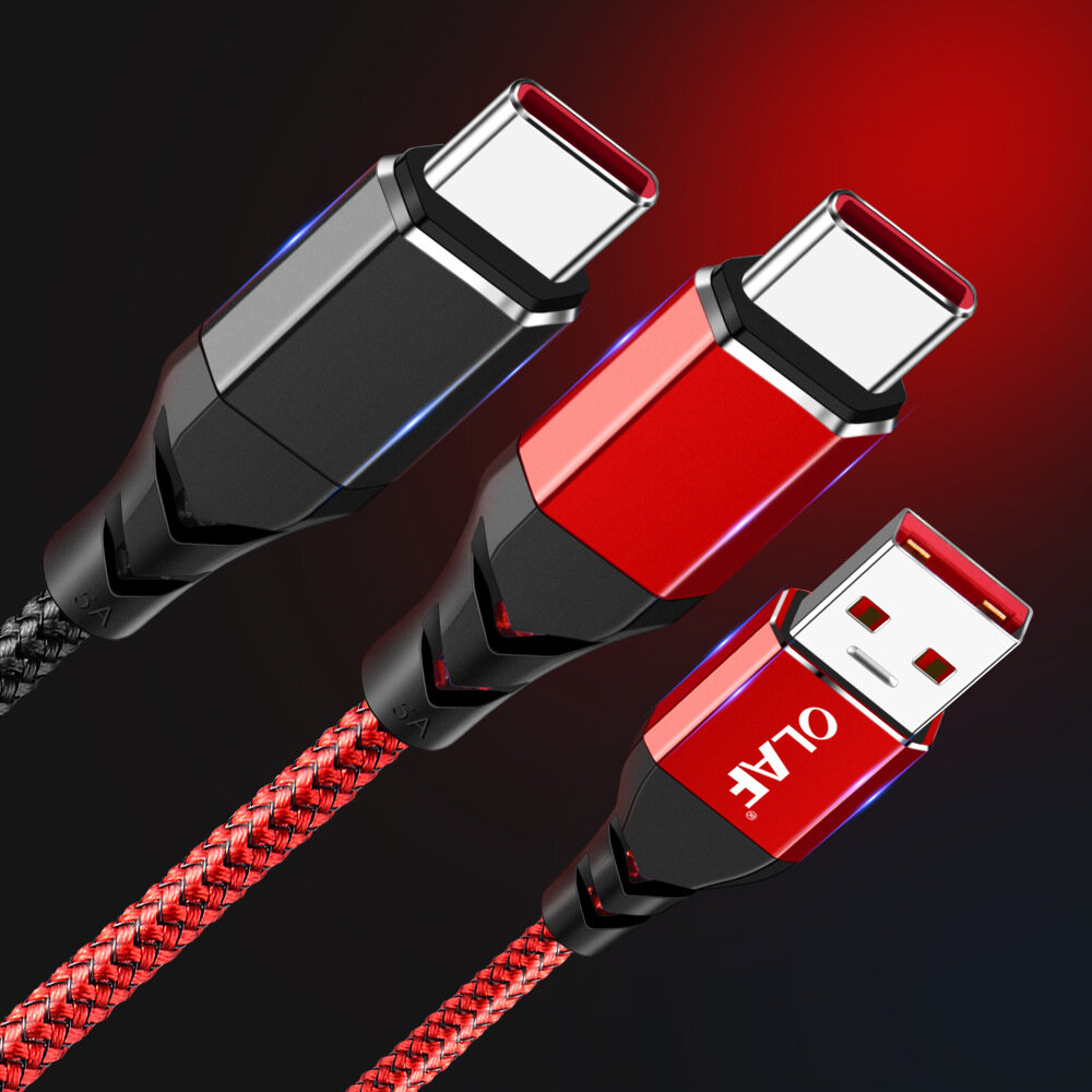 

OLAF 5A Data Cable USB Type-C Fast Charging For Huawei P30 P40 Pro Mi10 OnePlus 8Pro