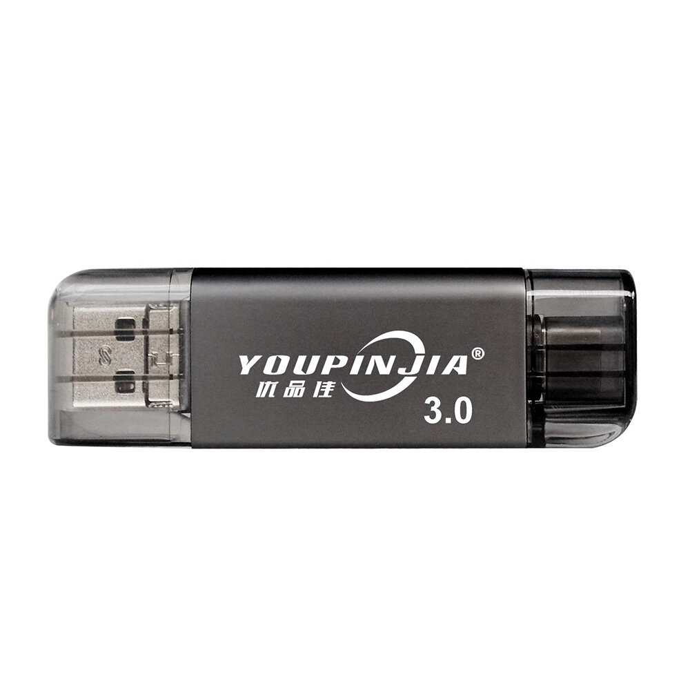 Youpinjia C201 5 in 1 USB3.0 Kaartlezer SD TF Micro USB Type-C Multifunctionele OTG Geheugenkaartlez