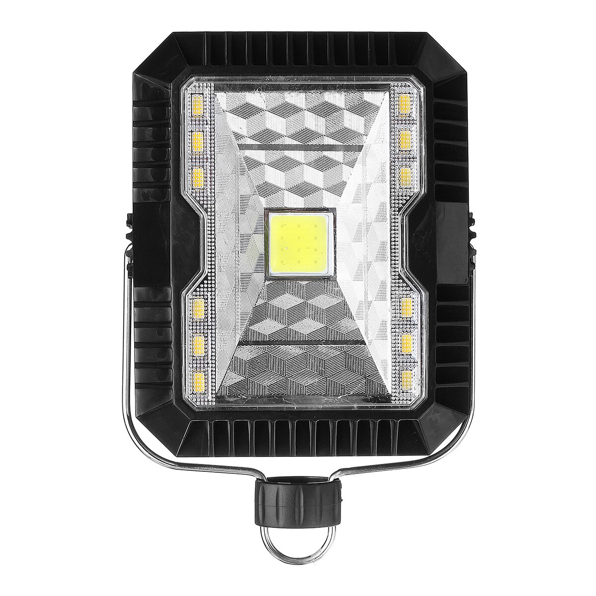 5W USBソーラーLEDキャンプランタンフラッドライト作業灯3モード屋外緊急ランプIP65防水