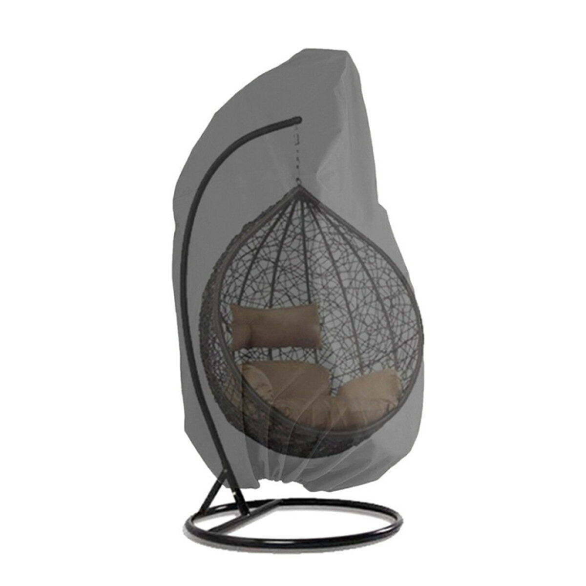 190/230CM Polyester Swing Hanging Chair Eggshell Dust Cover Waterproof UV Resistant Durable Cover