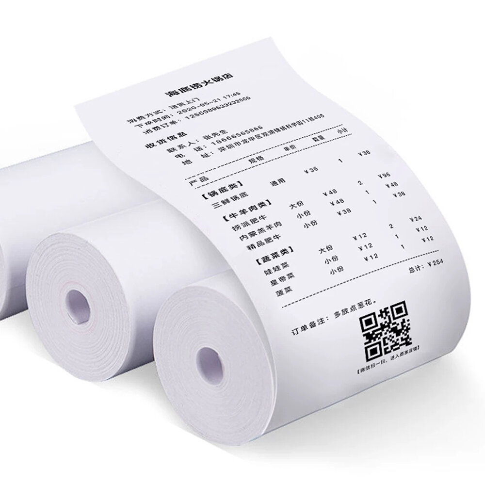 Universele labelsticker voor thermische labelprinter gelamineerd voor gebruik binnenshuis