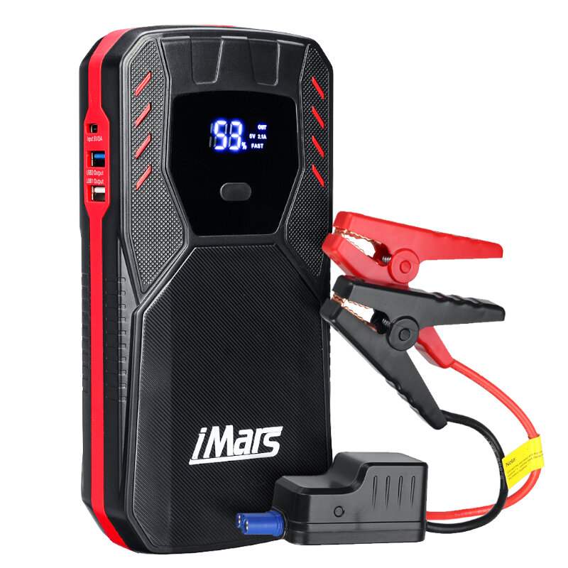 

iMars J05 1500A 18000mAh Portable Car Jump Starter Powerbank Emergency Battery Booster Fireproof with LED Flashlight QC3