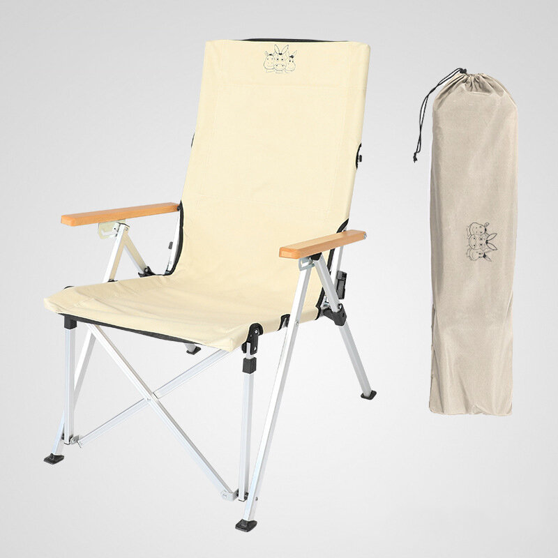 TRZY OSŁY Składane krzesło kempingowe 600D Przenośne ultralekkie fotele plażowe Zrelaksuj się na Moon Lounge Trzy tryby regulacji stołków wędkarskich Max. obciążenie 140 kg