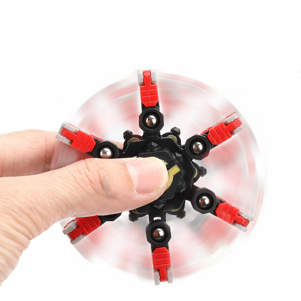 

Fingertip Spinner Hand Mechanical Gyro Bicycle Chain Decompression Rotating Deformed Spinner Model Kid Toy
