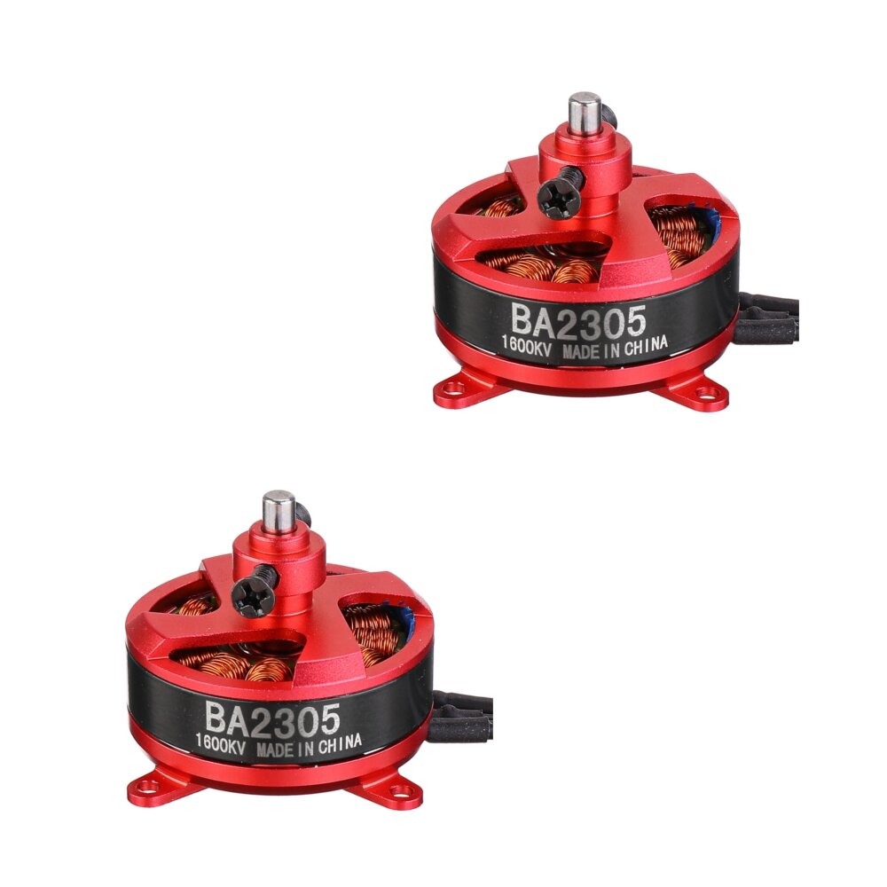 

2 PCS Racerstar RC Brushless Motor BA2305 1600KV Support 1S 2S 3S 8060 9050 Prop for Fixed Wing RC Airplane Drone