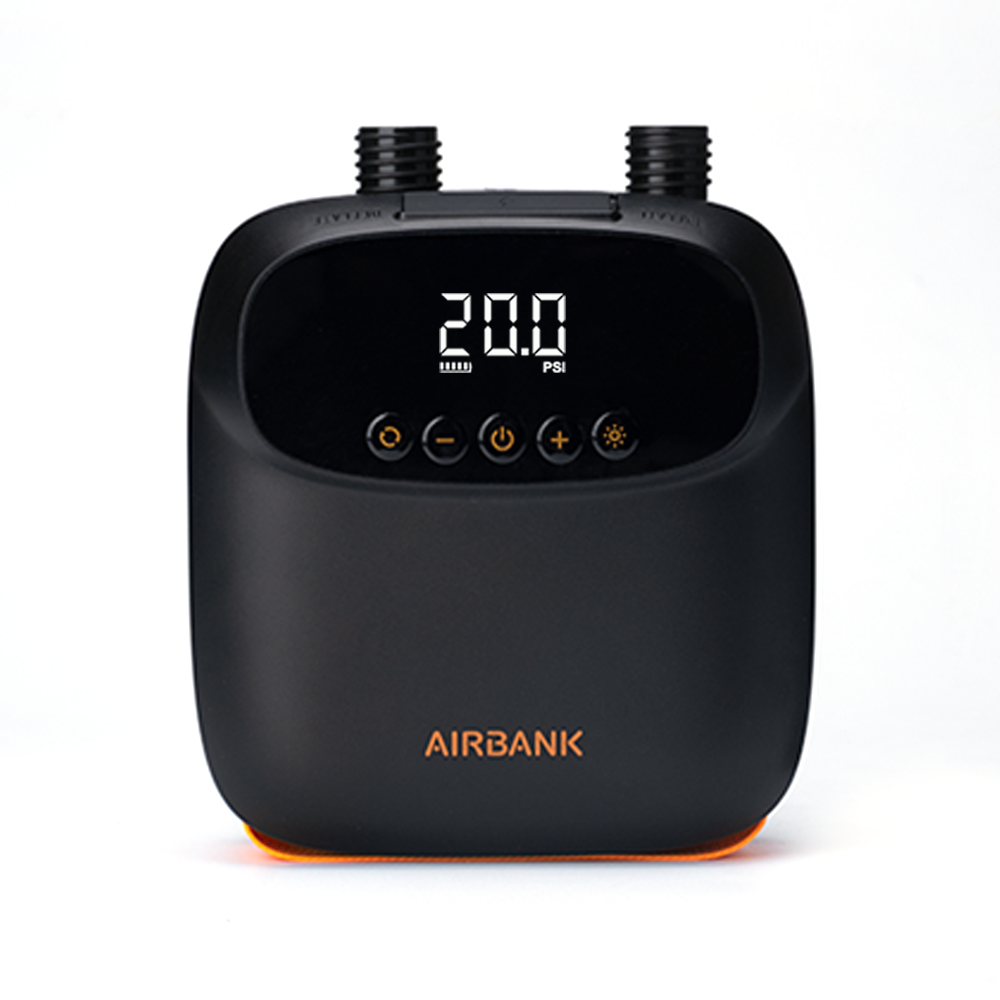 

AIRBANK 20PSI High Pressure Air Pump 4000mAh for Inflatable Stand Up Paddle Boards, Boats,Kayak,12V DC Car Connector