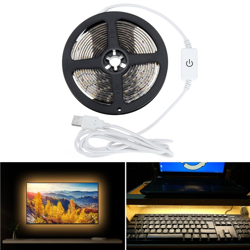 Waterproof DC5V 3M USB Powered Touch Dimming LED Strip Light for Outdoor Home Decoration