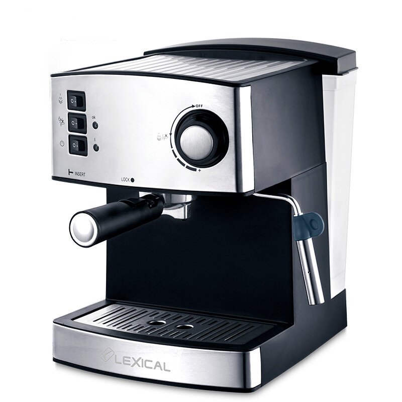 語彙LEM-0602自動小型多機能コーヒーマシン850W5カップスチームダブルカップミルクフロスエスプレッソ