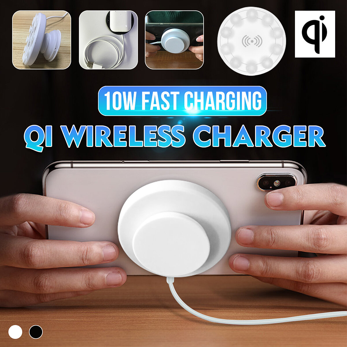 Bakeey10Wワイヤレス充電器吸引iPhone12 11ProMI10用ワイヤレス充電