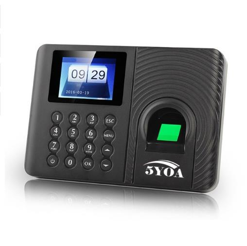 

5YOA A10 Biometric Fingerprint Time Attendance Machine Clock Recorder Employee Recognition Device Electronic English Spa