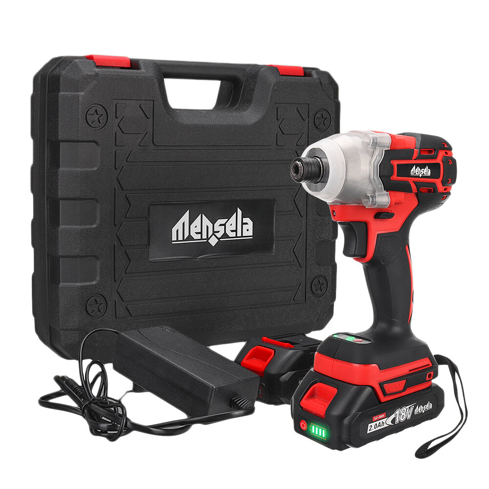

Mensela ID-L1 1.5AH 18V 3500RPM Brushless Impact Driver 3 Speeds Wireless Rechargeable Screwdriver W/ None/1/2 Battery &