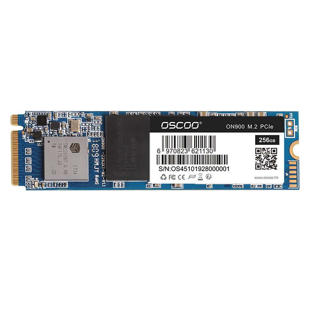 محرك الأقراص الصلبة الداخلي OSCOO M.2 NVMe SSD PCI-E لقرص صلب الحالة للكمبيوتر المحمول