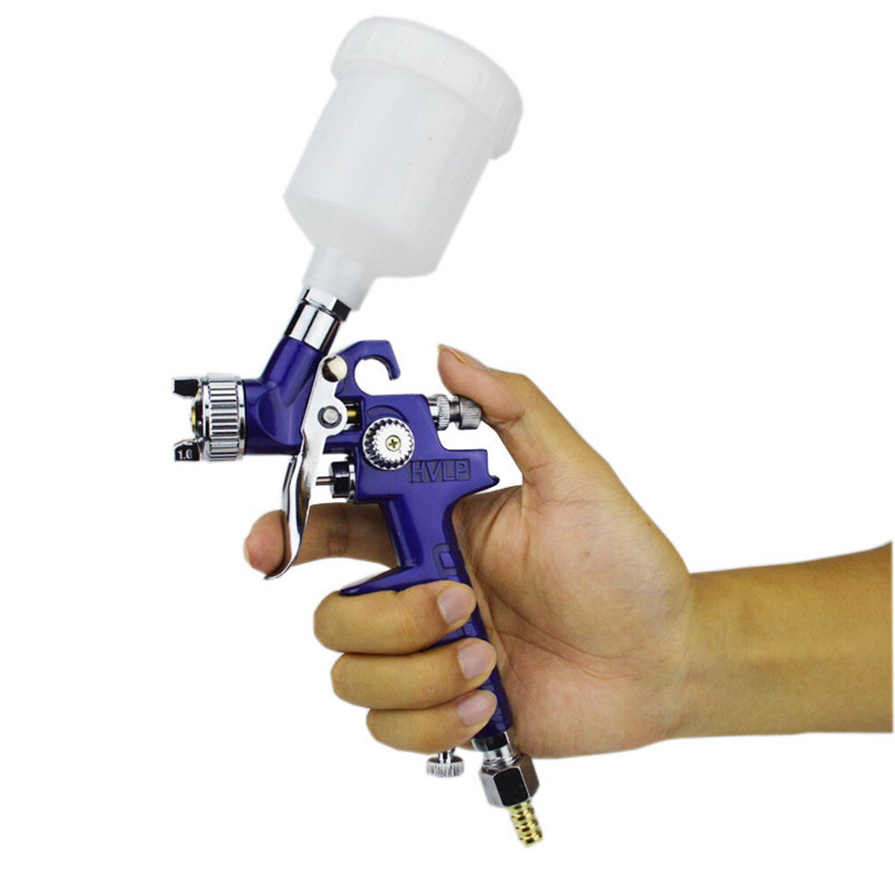 

0.8mm/1.0mm Nozzle H-2000 Professional HVLP Spray G un Mini Air Paint Sprayer Guns Airbrush