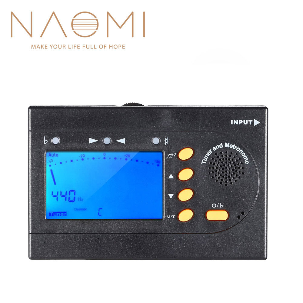 

NAOMI Guitar Tuner Clip-On Tuner Digital Electronic Tuner with LCD Display for Guitar Bass Violin Ukulele