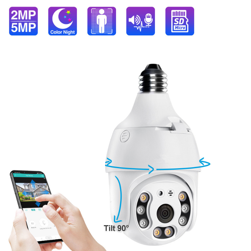 EXQ05-5MP IP-camera WiFi Wireless Auto Tracking Babyfoon 5MP Nachtzicht PTZ Waterdicht Snelheid Dome
