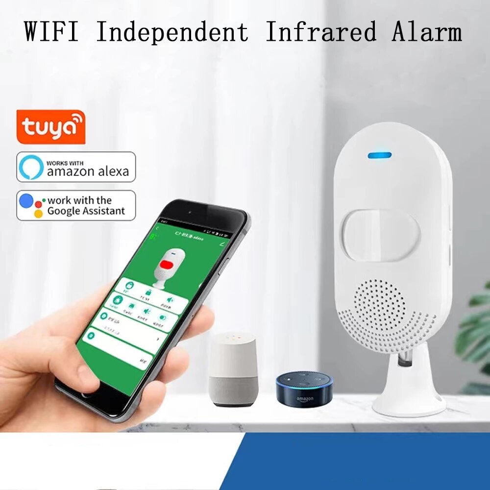 Tuya WIFI Onafhankelijke Infrarood Detectie Alarm PIR Bewegingsmelder Sensor voor Home Security Werk