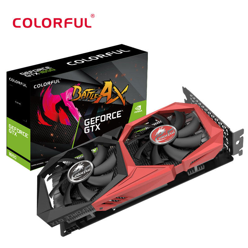 New Colorful GeForce GTX 1650 NB 4G Graphics Card GPU GDDR5 Nvidia