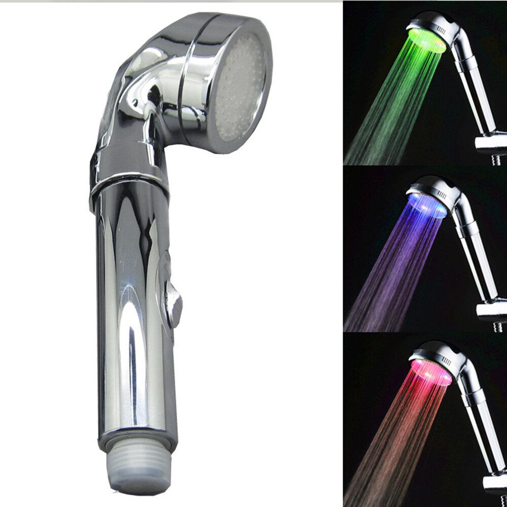 

Colorful LED Lighting Bathroom Shower Sprayer Faucet Hydropower Light Color Changing