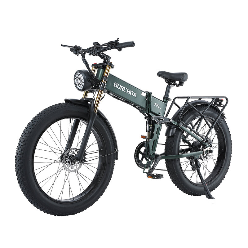 [EU Direct] BURCHDA R5 PRO 48V 15AH 750W 26*4.0inch Folding Electric Bicycle 60-90KM Mileage 200KG Payload Electric Bike