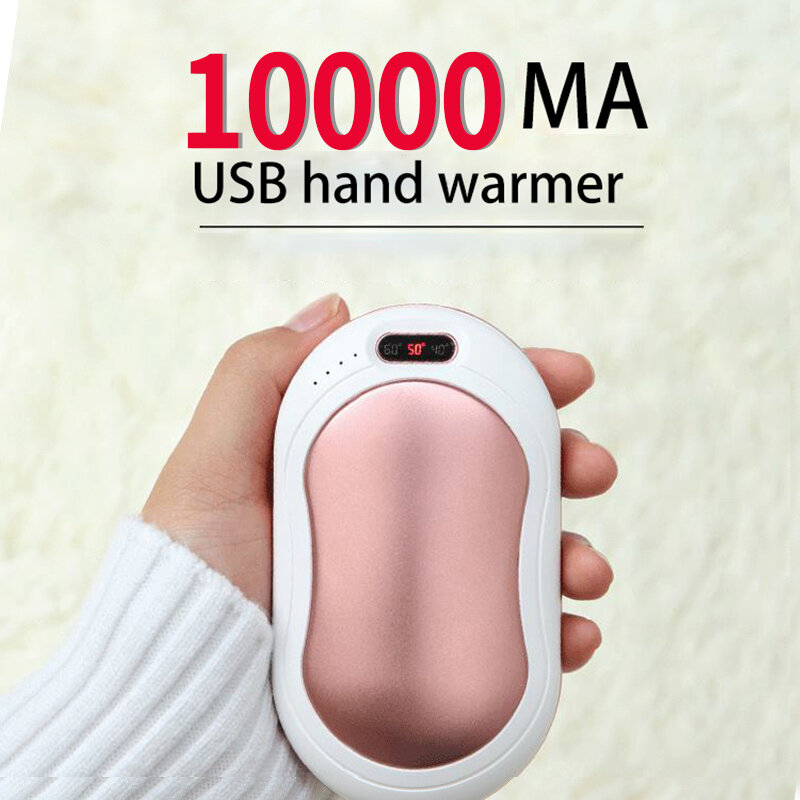 Bakeey 4-In-1 10000mAh USB Rechargeable Electric Hand Warmer Power Bank Fast Charging For iPhone 12 