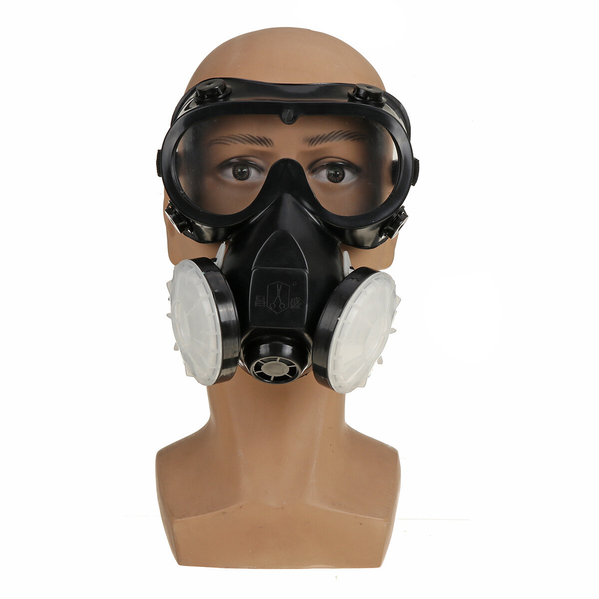 

Respirator Gas Face Mask Safety Chemical Dustproof Filter Military Eye Goggle