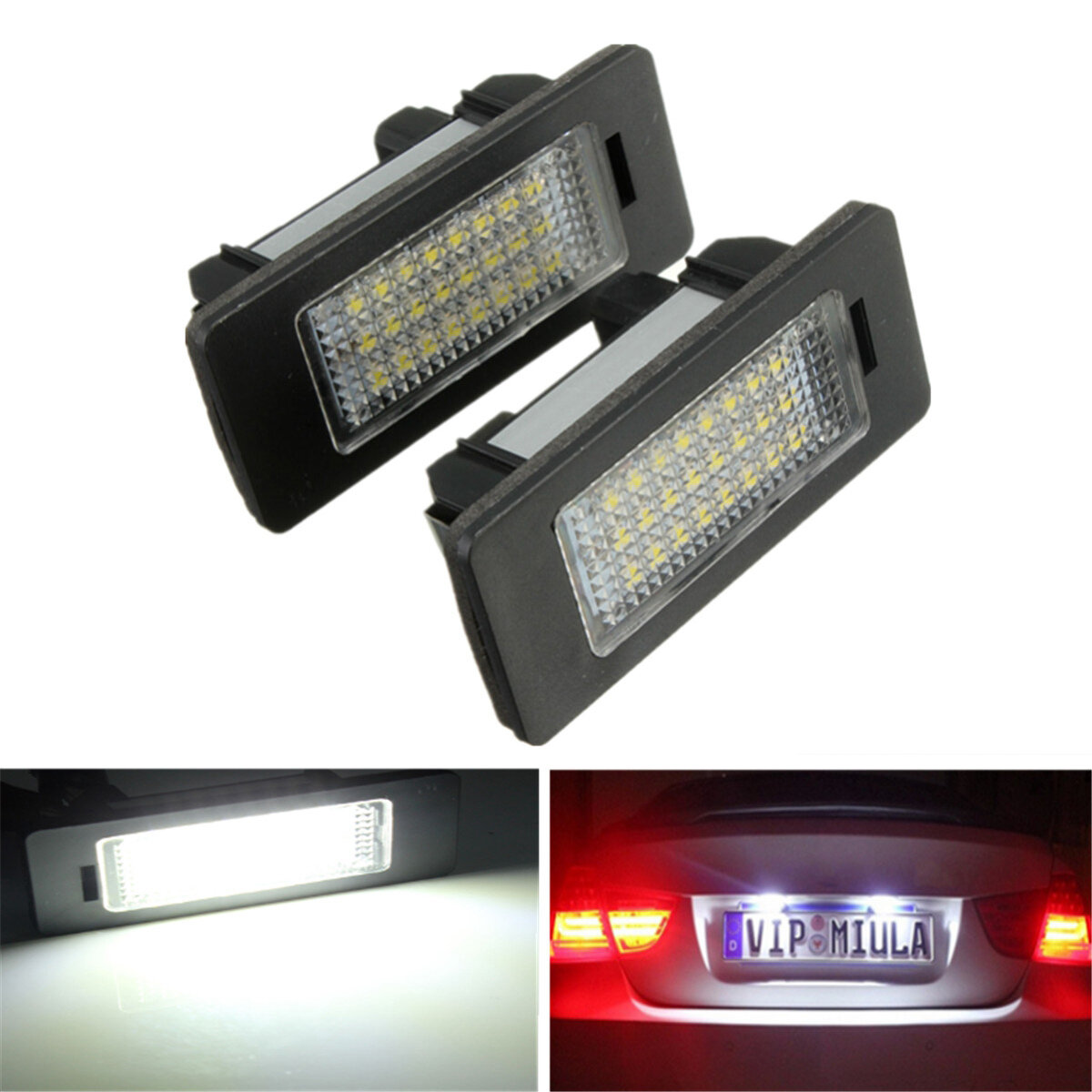 2 STUKS LED Kentekenverlichting Kentekenverlichting Voor BMW E39 E60 E82 E70 E90 E92 1/3/5 / X Serie