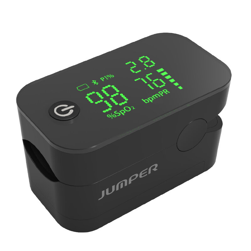 

Wireless Bluetooth Finger Pulse Oximeter HD LED Display Fingertip Pulsioximetro Suit for Android iSO Phone APP