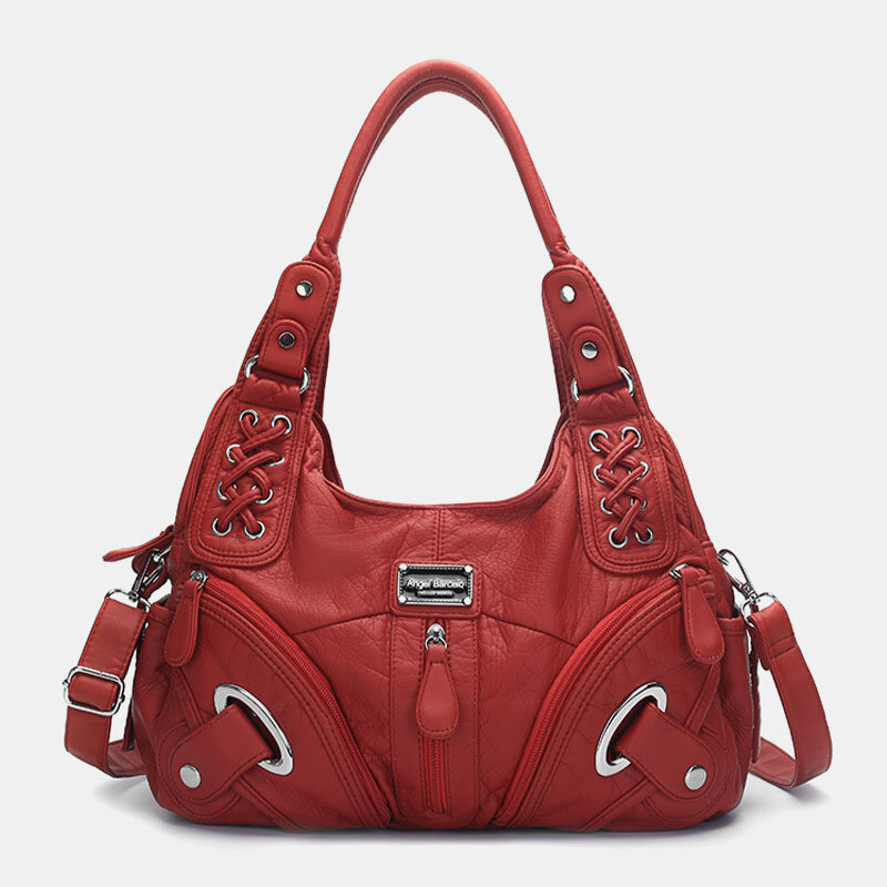Women Waterproof Anti-theft Multi-pocket Crossbody Bag Shoulder Bag Handbag
