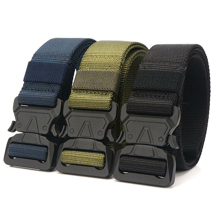 125cm AWMN C1B1 3.8cm Nylon Tactical Belt Quick Release Inserting Buckle Military Tactical Belt Leisure Belt
