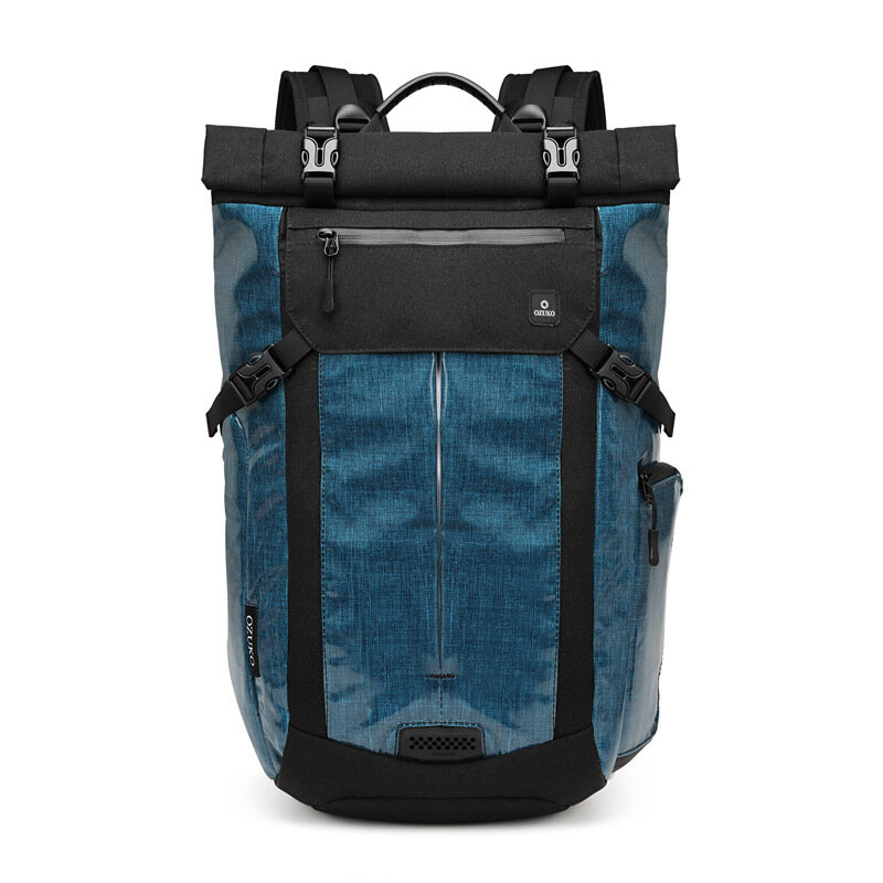 OZUKO 15.6 Inch Waterproof Backpack Laptop Bag Reflective Password Lock Camping Travel Shoulder Bag