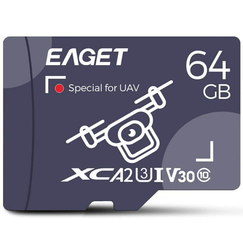 

EAGET T5 TF Card for UAV 64G/128G Micro SD TF CardU3 V30 Class10 160MB/s High Speed 4K UHD for Vlogging Video Recordin